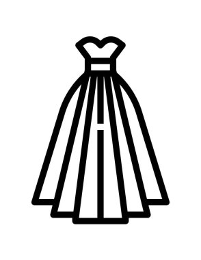 elbise simgesi vektör illüstrasyonu