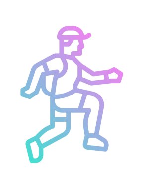 çalışan adam silueti vektör çizimi