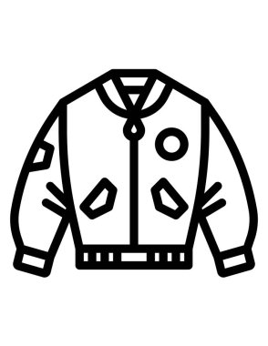 Moda kıyafetlerinin vektör illüstrasyonu