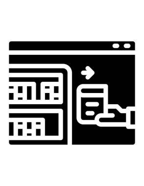 seo modern simgesinin vektör illüstrasyonu