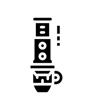 kahve simgesi, vektör illüstrasyonu