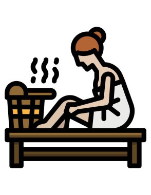 Bir adam bankta oturuyor ve kahve içiyor.