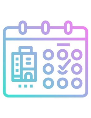 Takvim sayfası simgesi. vektör illüstrasyonu