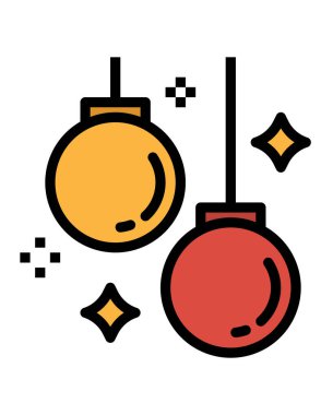 Noel ve yeni yıl vektör simgeleri