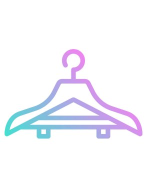 Elbiseler için askı vektör illüstrasyonu