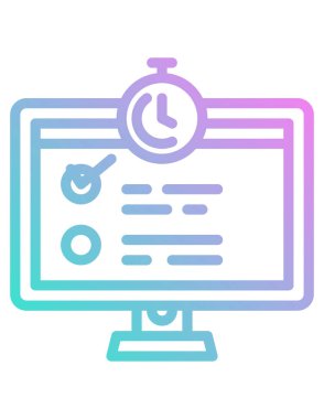 öğrenme konsepti simgesi, vektör illüstrasyonu