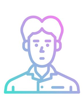 Düz tarzda bir kadının vektör illüstrasyonu.