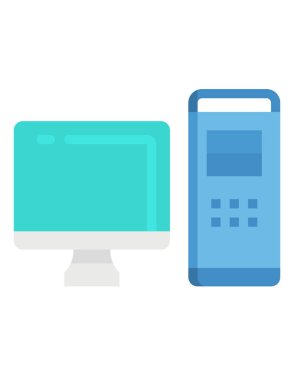 Modern dizüstü bilgisayar simgesinin vektör illüstrasyonu