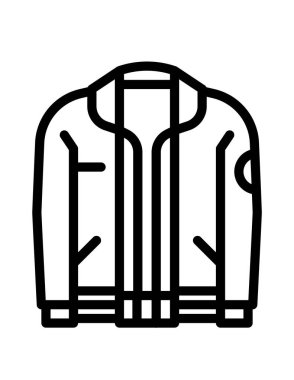 Ceket simgesi, vektör illüstrasyonu