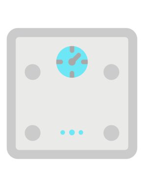 ağırlık ölçekli denge simgesi, vektör illüstrasyonu 