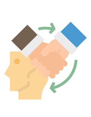 El sıkışma simgesi vektör illüstrasyonu