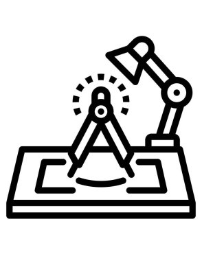 inşaat vektör çizgisi simgesi