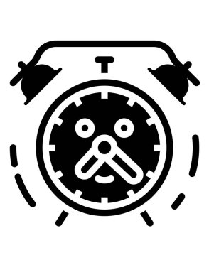 Çalar saat simgesi. vektör illüstrasyonu