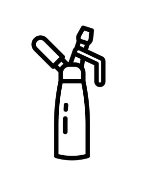 Tek izole çizgi simgesinin vektör illüstrasyonu