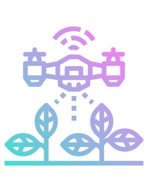 Bitki simgesinin vektör illüstrasyonu