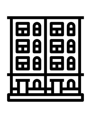 İnşa çizgisi simgesinin vektör illüstrasyonu