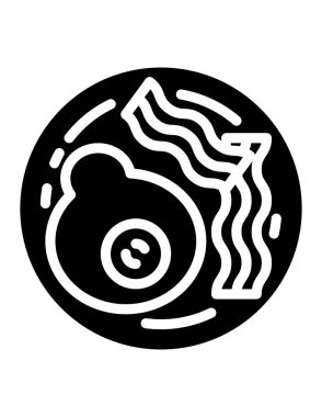 Biftek ikonunun vektör çizimi