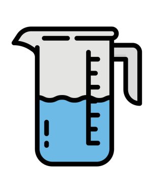 Mutfak aletleri satır vektör simgesi.