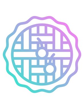 Fırın ürün simgesinin vektör illüstrasyonu