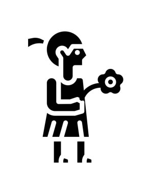 Elinde dövme olan bir adamın vektör çizimi