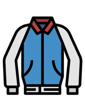 yaz giysisi çizgisi vektör simgesi