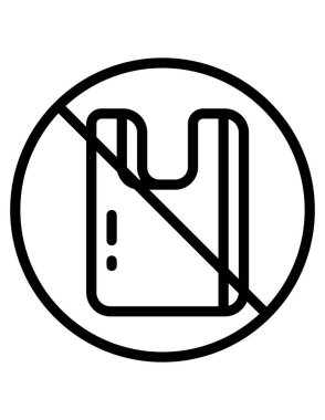 Plastik atık kavramının vektör illüstrasyonu, plastik ürün simgesi