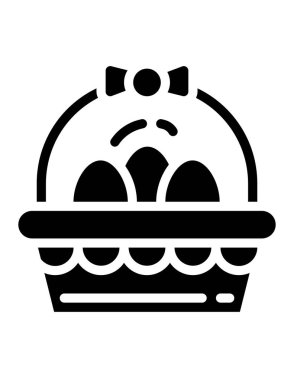 Yumurta sepetinin vektör çizimi