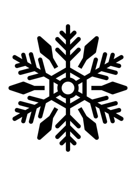 Schneeflocke Symbol Vektor Illustration — Stockvektor