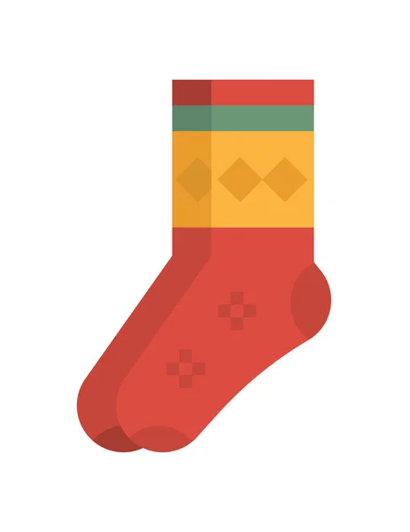 Illustration Vectorielle Icône Des Chaussettes Noël — Image vectorielle