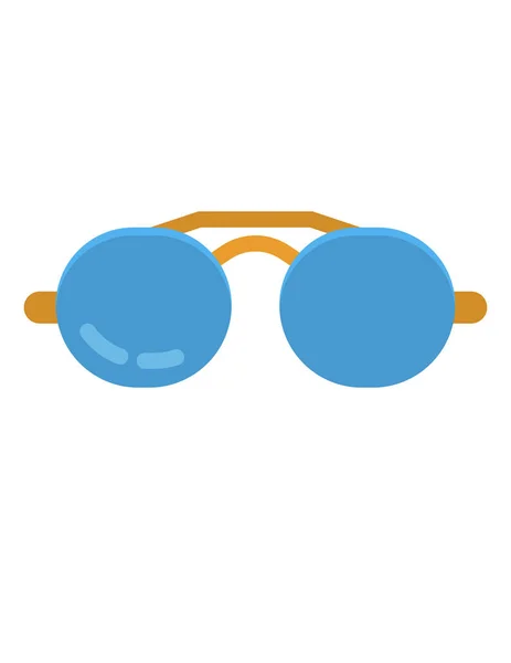 Lunettes Soleil Flat Vector Icon — Image vectorielle