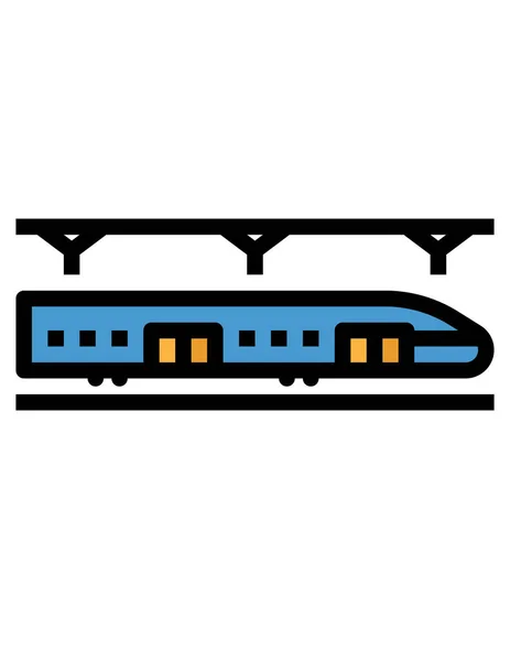 Zug Symbol Vektor Illustration — Stockvektor