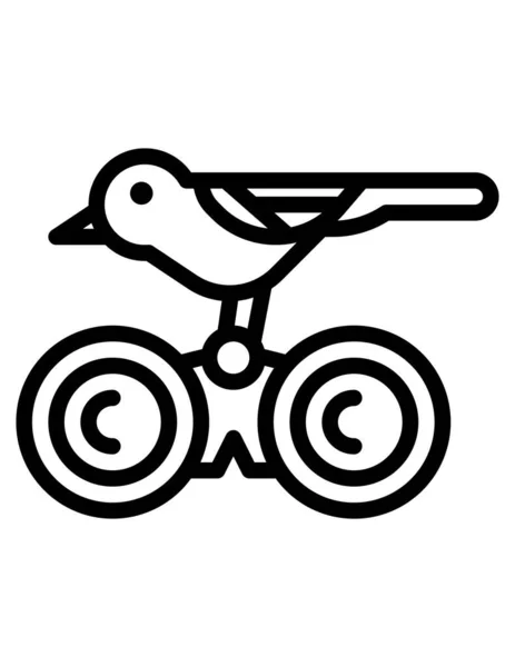 Vector Ilustración Dibujos Animados Icono Pájaro — Vector de stock