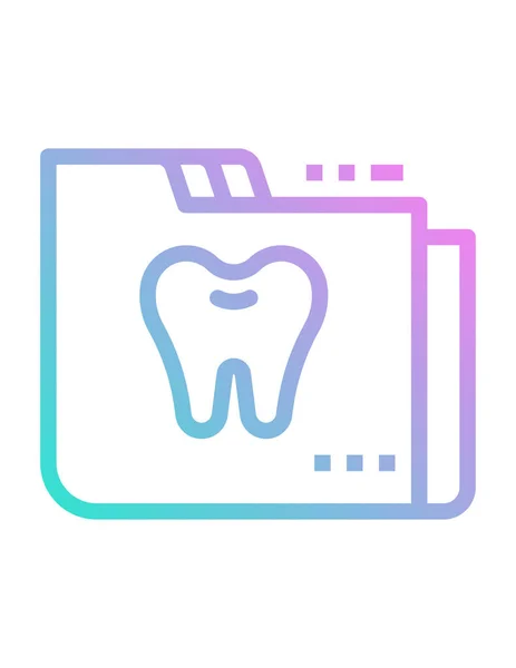 Tooth Icon Dental Care Symbol Vector Illustration — Stock Vector