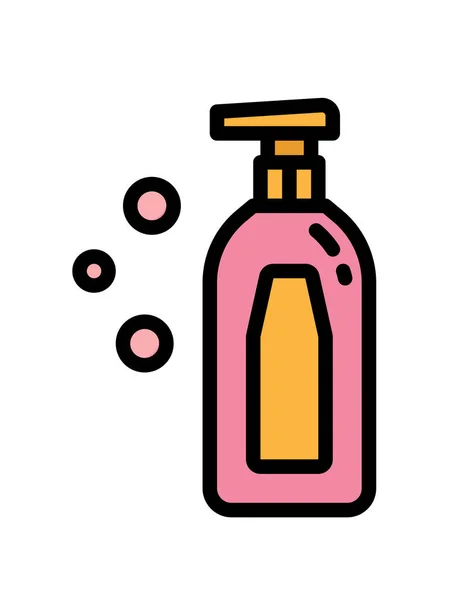 Cosmetische Fles Vector Pictogram — Stockvector