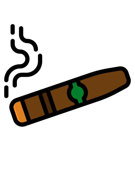 Vector Illustration Cigarette — Stock Vector