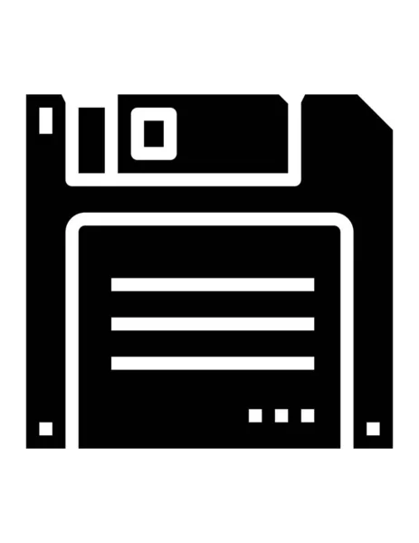 Floppy Disk Vector Icon — Stock Vector