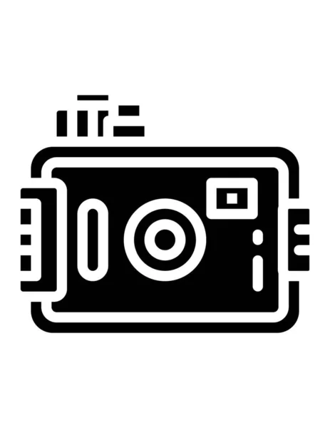 Icona Della Fotocamera Illustrazione Vettoriale — Vettoriale Stock