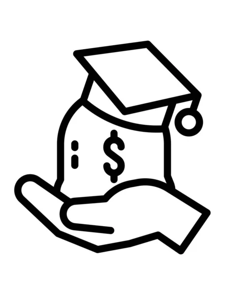 Dinero Bolsa Icono Vector Ilustración Diseño Gráfico — Archivo Imágenes Vectoriales