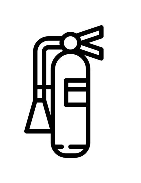 Extintor Incendios Icono Vector Ilustración — Vector de stock