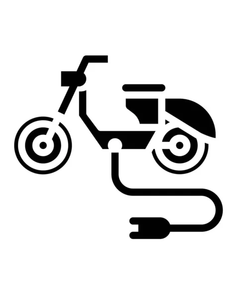 Ikona Motocykla Ilustracja Wektora — Wektor stockowy