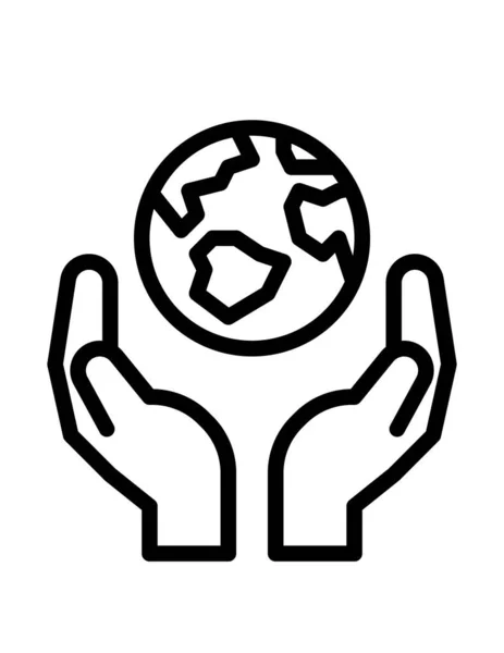 Человеческие Руки Держащие Глобус — стоковый вектор