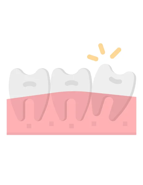 Dental Concept Icon Vector Illustration — Stock Vector