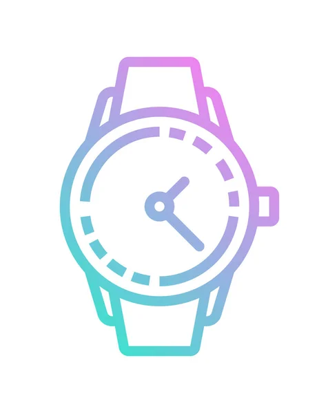 Icono Del Reloj Vector Ilustración — Archivo Imágenes Vectoriales