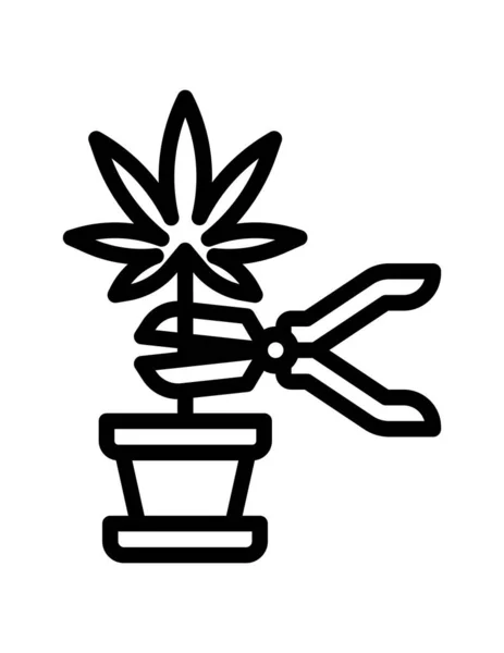 Dávka Vektorové Ilustrace Marihuany — Stockový vektor