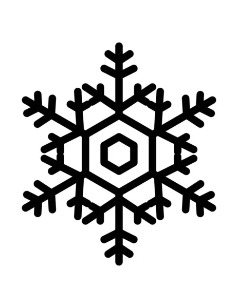 Schneeflocke Symbol Vektor Illustration — Stockvektor