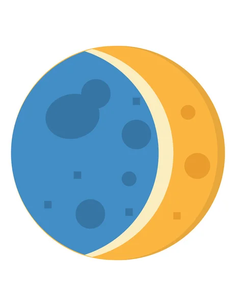 Иконка Луны Векторная Иллюстрация — стоковый вектор