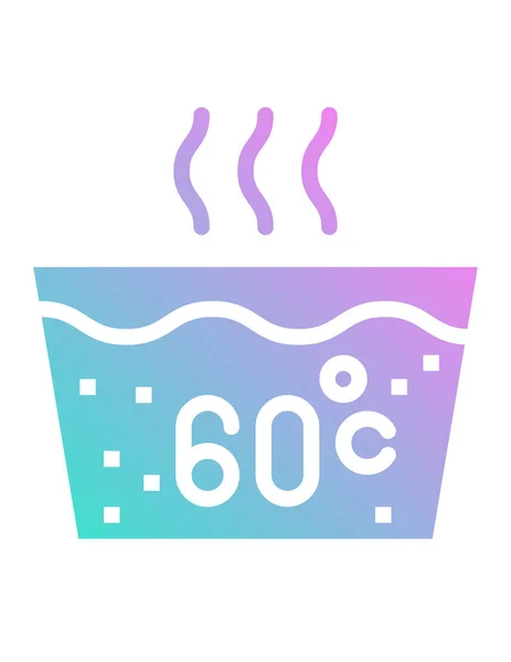 Warm Wassen Vector Pictogram — Stockvector