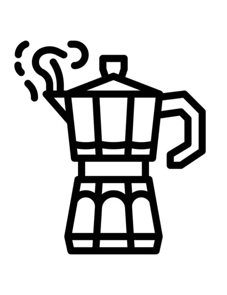 Icono Del Café Ilustración Vectorial — Vector de stock