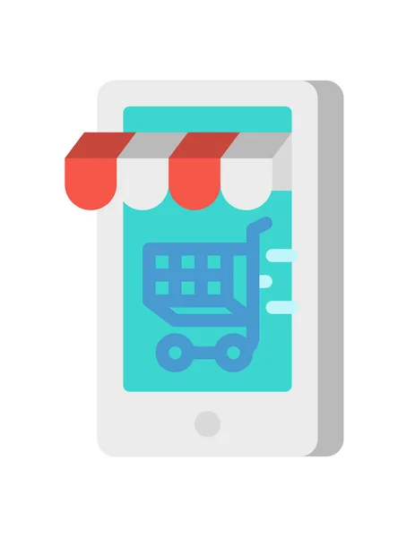 Online Shopping Vektor Illustration — Stockvektor