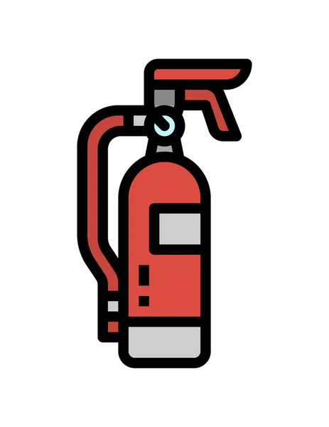 Extintor Incendios Icono Vector Ilustración Diseño Gráfico — Archivo Imágenes Vectoriales